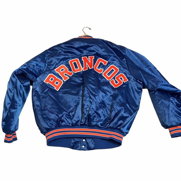 Vintage 1991 Locker Line XXL Denver Broncos Starter Style Spellout Jacket - Picture 7 of 16